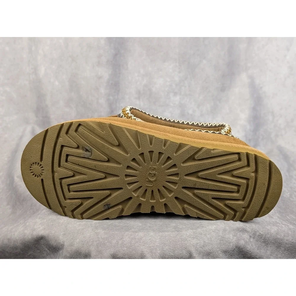 UGG Tasman Chestnut Suede Sheepskin Slippers Mens 8‎ 5950 Brown Slip On Shoes